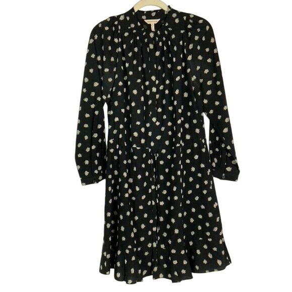 Rebecca Taylor long sleeve dandelion dress size 6. 100% silk, drawstring waist - Picture 1 of 15